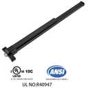 Commercial Push Bar Panic Exit Device with Lever Handle, 304 Stainless Steel, UL10C & ANSI Grade 1 Certified, Emergency Door Hardware (1710P- Push Bar Panic Exit Device+Lever Handle)