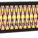 2s Wall-Mounted Patio Heater 5 Modes, Indoor/Outdoor Heaters for Patio, 1500W Infrared Electric Garage Heaters with Remote, Space Heater for Garden,Backyard IP55 Resistant, 24H Timer, Black