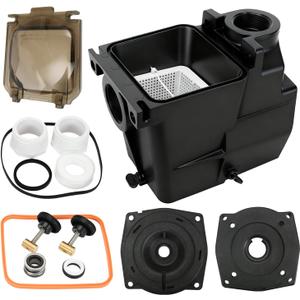 SPX1620AA Pump Strainer Housing 2-Inch by 2-Inch Compatible with Hayward Super Pump SP1600X SP2600X Series w/Seal Plate, Mounting Plate SPX1600F5 SPX2600E5, Strainer Basket and Seal Kit