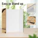 HAUTOCO 12 Pack Trifold Poster Board 26'' x 15.74'' Medium Tri Fold Project Boards White Corrugated Presentation Cardboard for Science Fairs, School Projects, Event Displays, Business