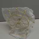 Ferris Wheel Bookshelf Decor  Gold Decor Modern Gift - Shelf Decor Accents Ornament - House Decorations Living Room - Fireplace Decor or Desk Decor - Entryway Decor. (Art Deco)