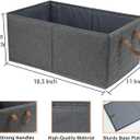 Fordonral Pack of 3 Large Capacity Storage Bins Closet Organizer System, Sturdy Foldable Storage Boxes for Organizing Clothing, Sheets, Toys, Books - Shelf Organizer Shelves Basket Storage Bin