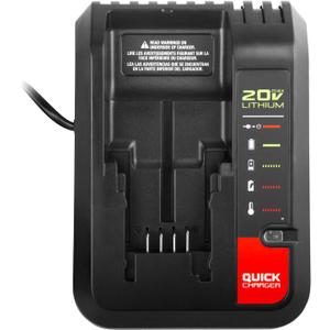 Quick Charger [for Porter-Cable 20V MAX] & [for Black+Decker 20V MAX] Lithium Battery PCC680L PCC681L PCC682L PCC685LP PCC699L and Battery LBXR20 LBXR2020 LBX4020
