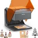 Genmitsu Kiosk 2.5W 2500mW Laser Engraver, Lightweight Portable Laser Engraver Machine Cutter with Acrylic Enclosure for DIY Wood Leather, 3.9'' x 3.9'' Engraving Area, Safety Class 1
