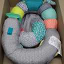 Infantino 2-in-1 Tummy Time & Seated Support, Baby Floor Seat for Tummy Time & Early Sitting, Soft, Supportive, Engaging Toys, Toucan