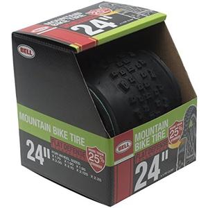 Bell 7091038 Flat Defense Mountain Bike Tire, 24" x 1.75-2.125", Black, 24" x 1.75-2.25", Black - 24" x 1.75-2.25"
