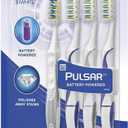 Oral-B Pulsar Vibrating Bristles Toothbrush, Medium, 4 Pack (Colors May Vary)