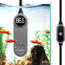 boxtech Small Fish Tank Heater - Mini Aquarium Heater, 50w Submersible Turtle Heater with Adjustable Temperature External Controller for 3 to 12 Gallon Betta Aquarium Tanks