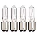 KOR Q100CL/DC - 120-Volt - Halogen JD Type T4 - BA15D - DC Bayonet Base - 100-Watt - Clear Light Bulbs (4 Pack)