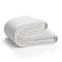 Fleece Bed Blanket, White, 64"x88"