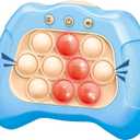Pop Push Game Toy for Kids, Quick Fast Push Pop Puzzle Handheld Game Light up Fidget Toy 8-12, Bubble Sensory Toys Christmas Birthday Gifts for Kids Ages 3-12 (Light Blue)