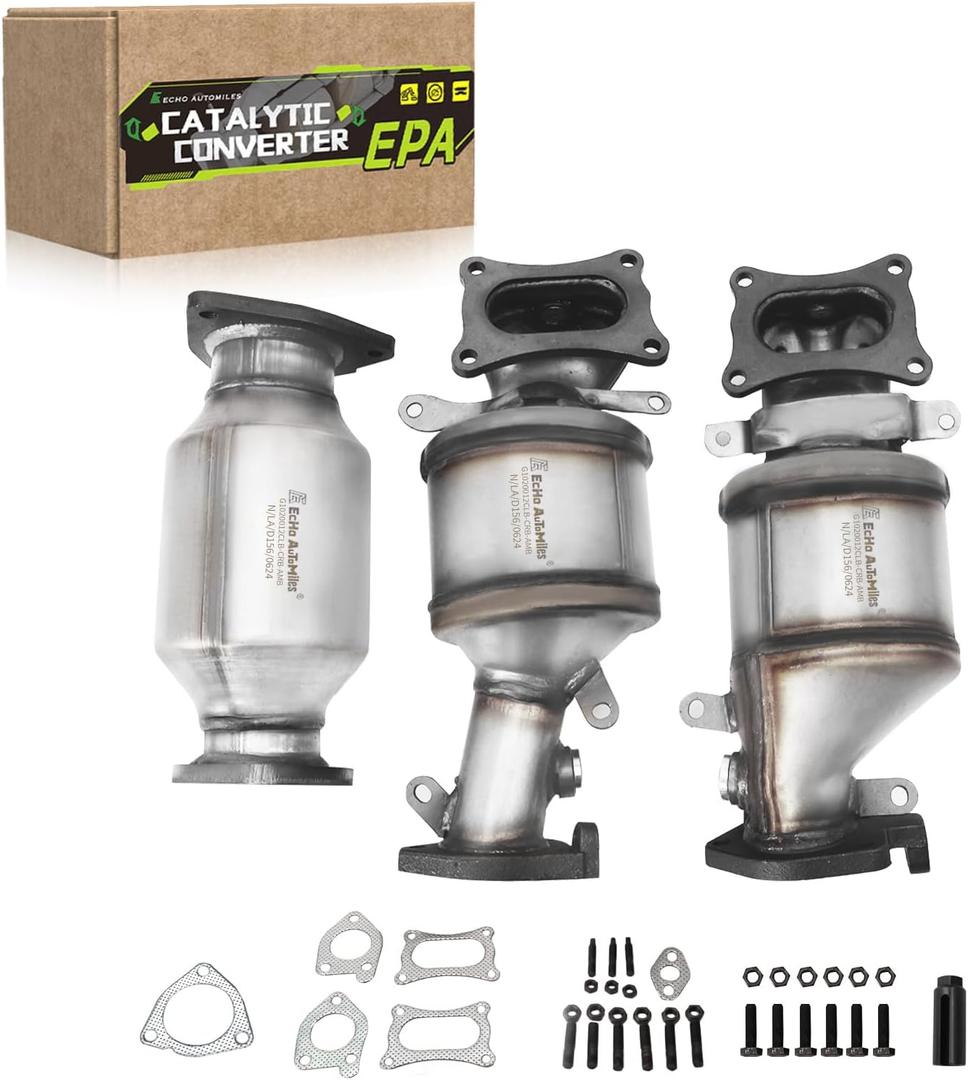 Catalytic Converter Compatible with Honda Pilot 2009-2015, Honda Accord 2008-2017, Honda Odyssey 2010-2019, 2010-2020 Acura MDX, Catalytic Convertor W/Gasket EPA Compliant
