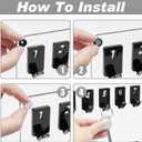 Beeveer Acrylic Key Board with 100 No. Hooks Wall Mount Key Rack Holder Hanger Storage Collection for School, Garage, Car Dealer, Office, Hotel, Real Estate(Transparent)