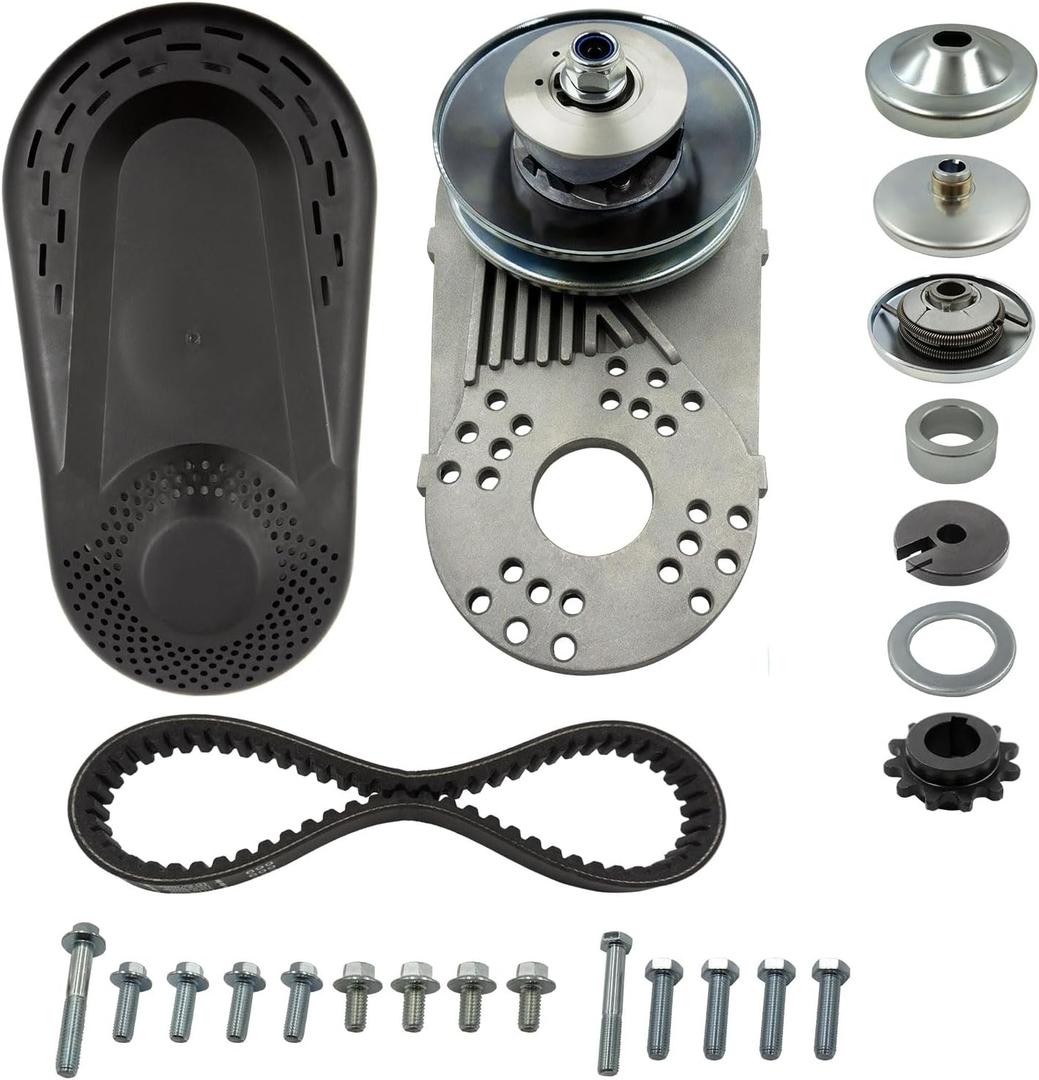 30 Series Torque Converter 3/4" Bore Fit for Predator 212cc Engine CVT Clutch 10T #40/41/420 & 12T #35 Chain Replacement Go Kart Mini Bike Manco Comet TAV2 30-75 Drive Belt Pulley Parts Kit. (3/4" Bore CVT Clutch kit)