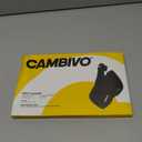 CAMBIVO Thumb Brace for CMC Joint Pain Relief, Arthritis, Tendinitis & De Quervains, Adjustable Thumb Spica Splint with Open-Palm Design for Typing & Daily Tasks, Breathable Reversible Stabilizer for Left/Right Hand (Small/Medium, Black)