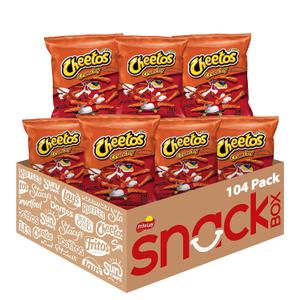 Cheetos Cheese Flavored Snacks, Crunchy, 1 Ounce (Pack of 104) 12/03/2024