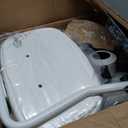 Small Office Chair,Tall Armless Vanity Desk Chair,Stool with Back,White