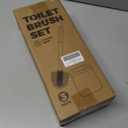 Holaloha Toilet Brush, 3 Pack Toilet Brush and Holder Set Bathroom Accessories, Toilet Bowl Brush and Holder with 3 Crevice Brush for Bathroom, Toilet Scrubber Brush (White)