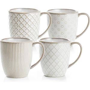 getstar Coffee Mugs Set of 4, 18 oz Ceramic Coffee Mug Microwave and Dishwasher Safe, Coffee Cups Ceramic with Big Handle