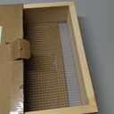 15.74" x 11.81" Soil Sifter - Steel Wire Mesh & Natural Wood Dirt Sifter for Gardening - Compost, Rock, & Dirt Sifter Tool with Gloves and Trowel- Essential Garden Tool for Flower & Vegetable Planting (New style)