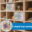 6 Packs Mesh Toy Zipper Storage Bags Sets Storage Organizer with Pockets Portable Handle for Office