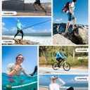 Men's UPF 50+ Sun Protection Hoodie Shirts UV SPF Long Sleeve Rash Guard Fishing Swim Shirts Quick Dry (Blue, L)