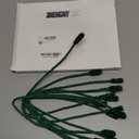 Zhengmy 16 Pcs 20 Inches Christmas Garland Ties Christmas Decorative Twist Ties for Banister Reusable and Flexible Twist for Xmas Home Decorations Holiday Craft Wrapping (Green)