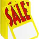 Perco 1000 Sale Price Tags  Large Red, Yellow & White Retail Labels, Blank Price Tags for Clothing, Jewelry, Merchandise, and Store Use  Easy to Write & Attach