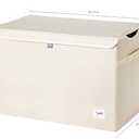 3 Sprouts Large Toy Chest for Kids with Lid and Handles - Collapsible Toy Storage Bin/Trunk/Box/Basket Organizer for Boys & Girls Playroom, Nursery, Yeti