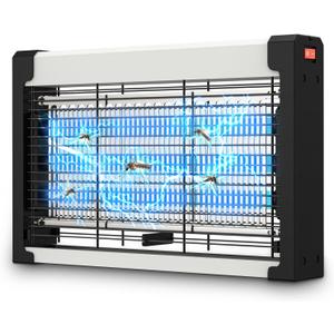 Indoor Bug Zapper, 20W Insect Killer & Mosquito Trap with UV Light, 3-Lamp Electric Fly Zapper for Home, Kitchen, Bedroom & RV