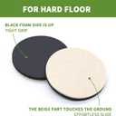Furniture Sliders 16 PCS - 2 in 1 in 3 1/2 inch or 4 inch- Furniture Sliders for Carpet & Hardwood Floors! Furniture Movers Sliders & Sliders for Moving Furniture Easily & Safely!