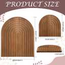2 Pcs Decorative Wood Cutting Board Wooden Rainbow Decor Boho Kitchen Decor Serving Trays Cutting Chopping Block for Home Kitchen Farmhouse Decoration Wall Shelf Mantel(Brown,Pine)