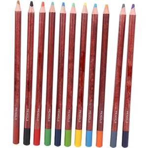 Colour Charcoal Pencils Drawing Set, 12Pcs Pastel Chalk Pastel Pencils Chalk Pencil Wooden Rod Professional Sketching Painting Tool for Artists (Landscape color pink pencil)