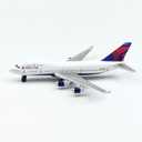 Airplane Model, Delta 747 Aircraft Die-cast Metal Planes Suitable for Collection and Desktop Decor