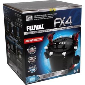 Fluval FX4 High Performance Canister Aquarium Filter - Multi-Stage Filtration, Built-In Powered Water Change System, and Basket-In-Basket Tray Design