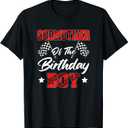 Race Car Godmother Of The Birthday Boy Racing Family Pit T-Shirt (Small, Black)