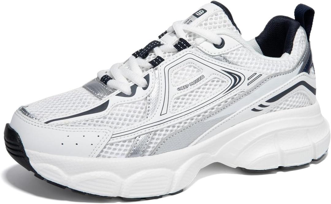 BAASPLOA Women's Chunky Fashion Sneakers Casual Sports Shoes Mesh Breathable Athletic Gym Workout Tennis Shoe Platform Thick Walking Shoes (6)