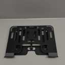 Ergonomic 2-in-1 Laptop Phone Stand for Desk, Adjustable Riser, Sturdy and Portable, Fits All Laptops and Phone (Black)