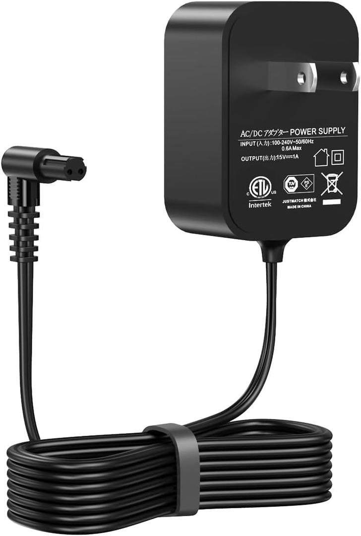 15V Charger Compatible with Black and Decker 90627870 S003AQU1500015 Dusbuster Hand VacuumPower Cord for Black Decker Hand Vacuum HHVI315JO42 HFVB315J22 HHVI320JR02 HFVB320J27