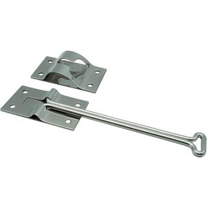Polished STAINLESS STEEL 6 Inches T Style Entry Door Latch Catch Holder for RV Camper Trailer Cargo, Entry Door hardware (1 PACK)