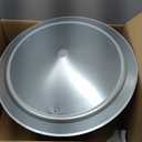 6 Inch Round Chimney Cap, (6/8/10/12) Inch Fastening Device Tapered Top Chimney Cap with Screen, 0.5x0.5 Inch Mesh Screen Stove Pipe Topper, Stovepipe Finial, Galvanized Steel Quality