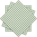 Whaline Sage Green Plaid Paper Napkins Checkered Disposable Dinner Napkins Decorative Luncheon Napkin for Home Party Table Decor, 50Pcs (6.5 x 6.5 inch)