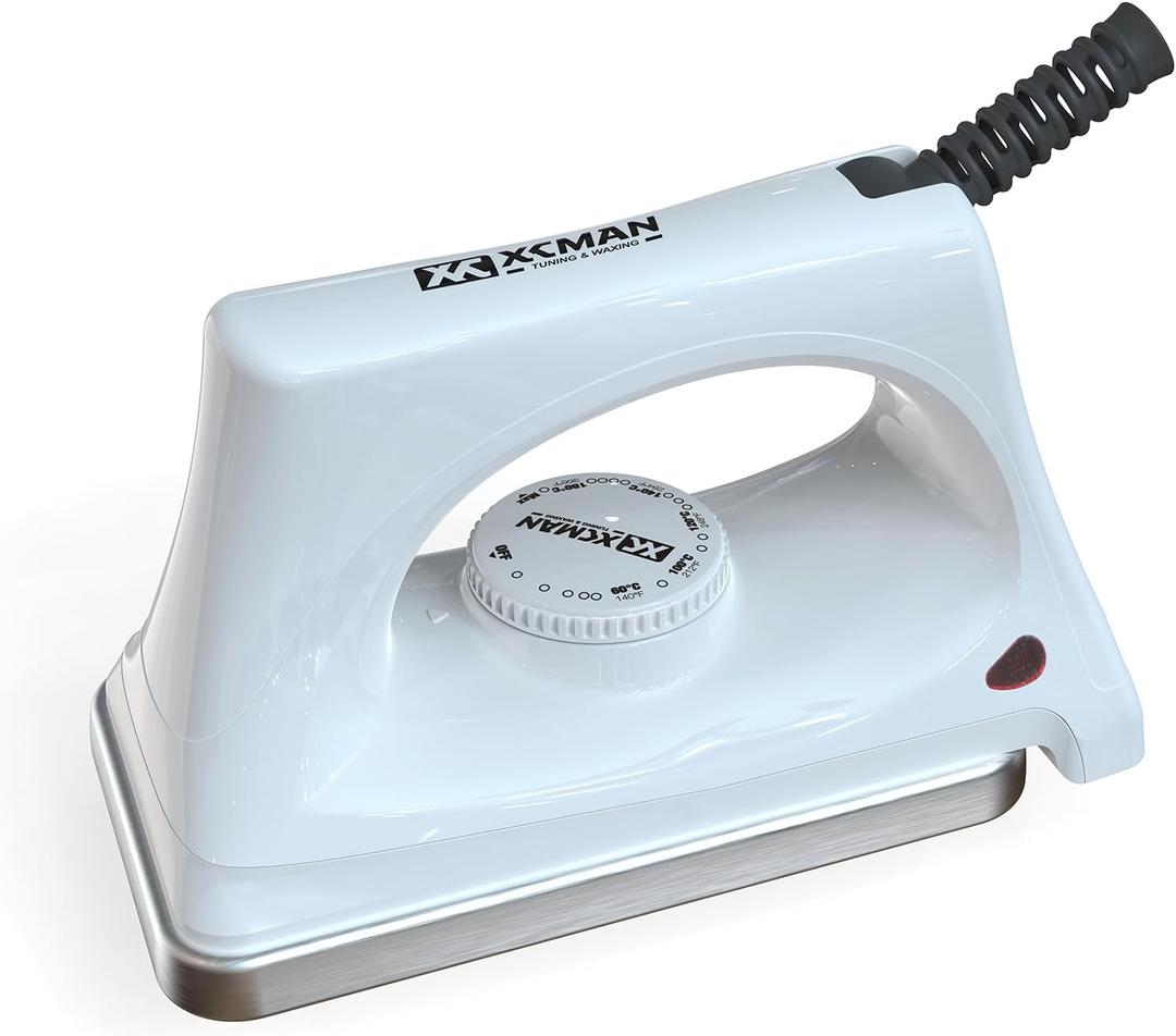 XCMAN Ski Snowboard Waxing Iron 120V 800W with Dimpled Base Plate and Good Thermosta High Temperature Control Accuracy