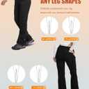 Women's Snow Ski Hiking Pants Waterproof Fleece Lined Softshell Insulated Winter Snowboarding Outdoor Flare Pants, XL