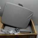 Criss Cross Chair with Wheels Armless Cross Legged Office Chair Wide Home Office Desk Chair Swivel Comfy Vanity Desk Chair Height Adjustable Mid Back Wide Seat Computer Task Chair, Gray 