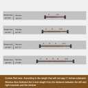Brass Curtain Rods for Windows 18-88 Inch,Adjustable Length 1 Inch Diameter Heavy Duty Curtain Rod for Bedroom/Kitchen/Dorm/Apartment/Door