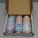 TooGet Elegant Metal Tinplate Empty Tins, Shabby Chic Mini-boxes for DIY Candles, Dry Storage, Spices, Tea, Candy, Party Favors, and Gifts (Cylinder 6-Pack)