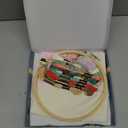 Bradove Beginner Embroidery Kit for Adults Kids, Learn to Embroider 37 Stitches and 13 Cute Patterns, Stitches Kit, Bead Embroidery Kit, Beginner Embroidery Practice