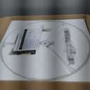 20" Gold Drum Chandelier, 4-Light Modern Farmhouse Pendant Light Fixture with White Fabric Shade, Adjustable Hanging Height Chandeliers for Dining Room, Living Room, Bedroom, Entryway, Kitchen