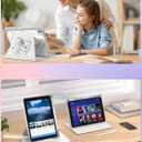 2 x Kidcube for iPad Pro 13 Inch Case M4 2024 - for Women Girls Cute Folio Cover with Pencil Holder Girly Kawaii Fashion Sun Unique Design Rotating Stand for iPad Pro 13 Inch Case 2024 (A2925 A2926 A3007)